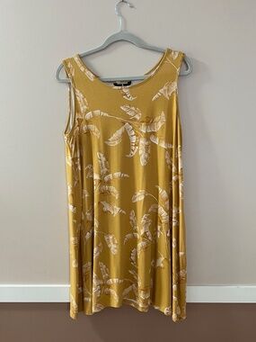 Jules & Leopold Yellow Swing Summer Dress | Size Large | Sleeveless Dress